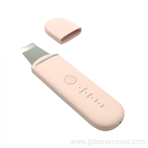 Portable Private Logo Facial Ultrasonic Skin Scrubber